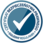Świadectwo zgodności - solidnyregulamin.pl